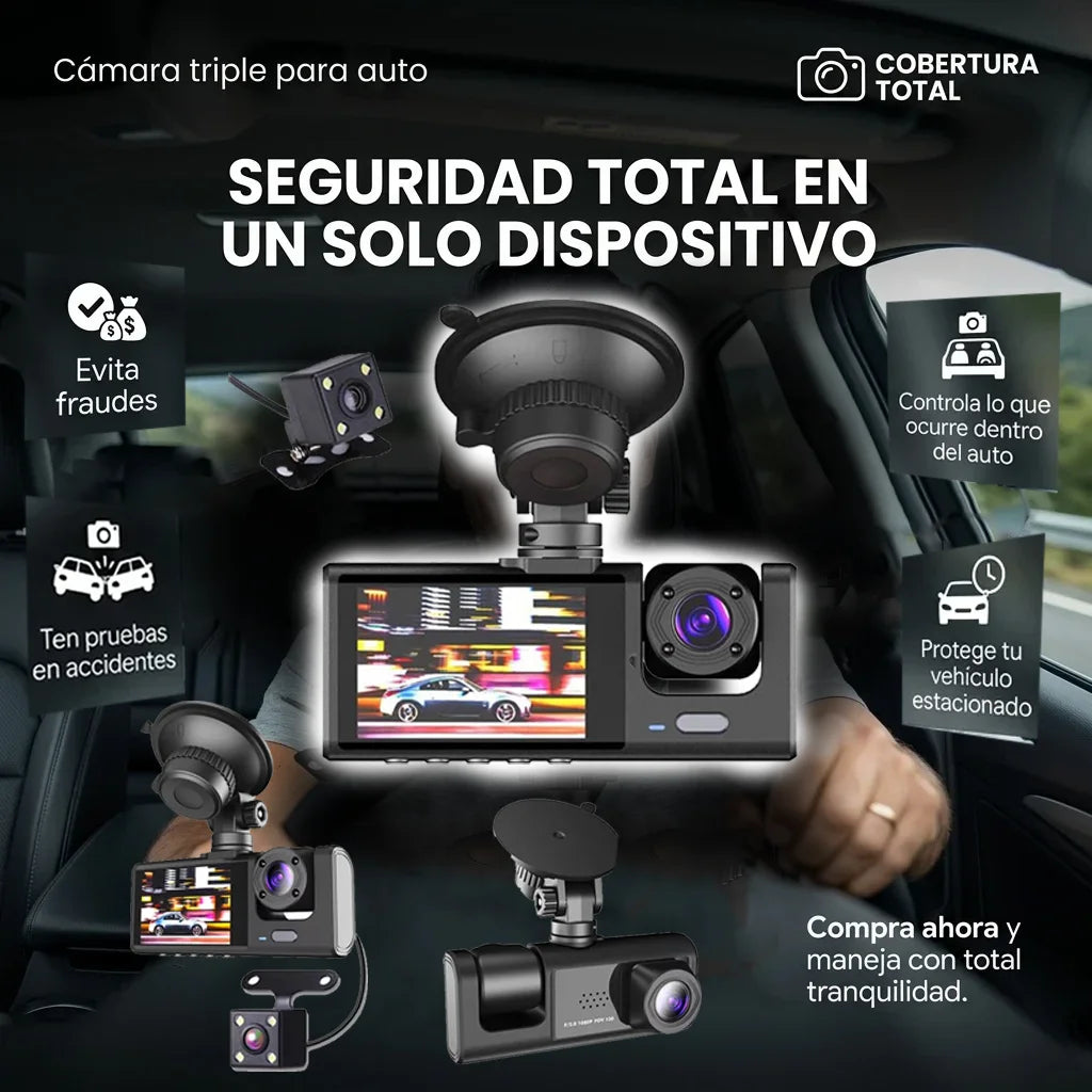 CAMARA VEHICULAR 3 en 1 PARA CARRO